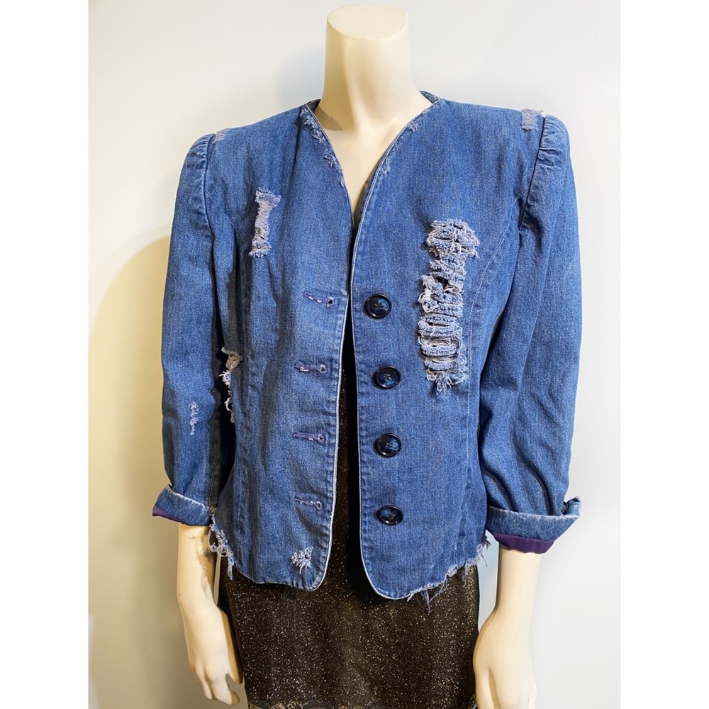 Denim Upcycled Vintage Jacket